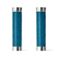 Brooks slender leather grips (130+130mm) - teal