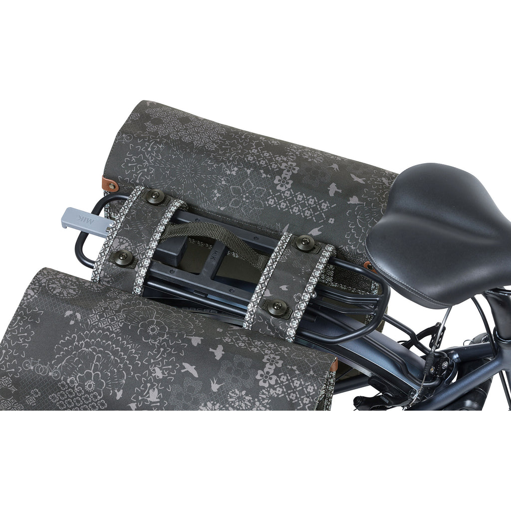 Basil Bohème MIK Doppel-Pannier 35 Liter - Schwarz Anthrazit