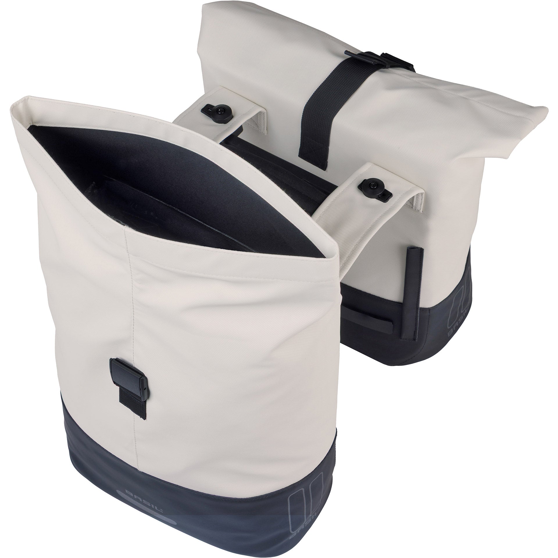 Basil Cove MIK 28-32L Doppel-Packtasche, 14 x 29 x 36 cm, weiß/schwarz