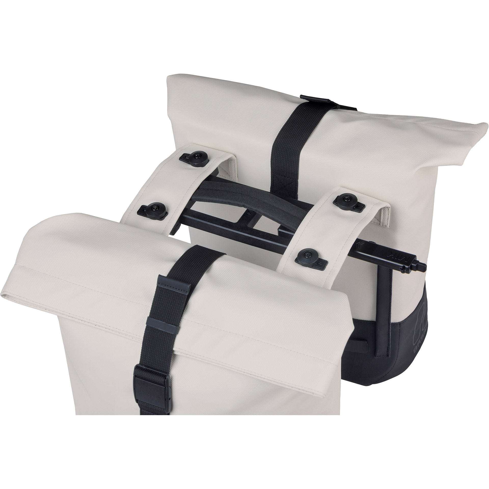 Basil Cove MIK 28-32L Doppel-Packtasche, 14 x 29 x 36 cm, weiß/schwarz