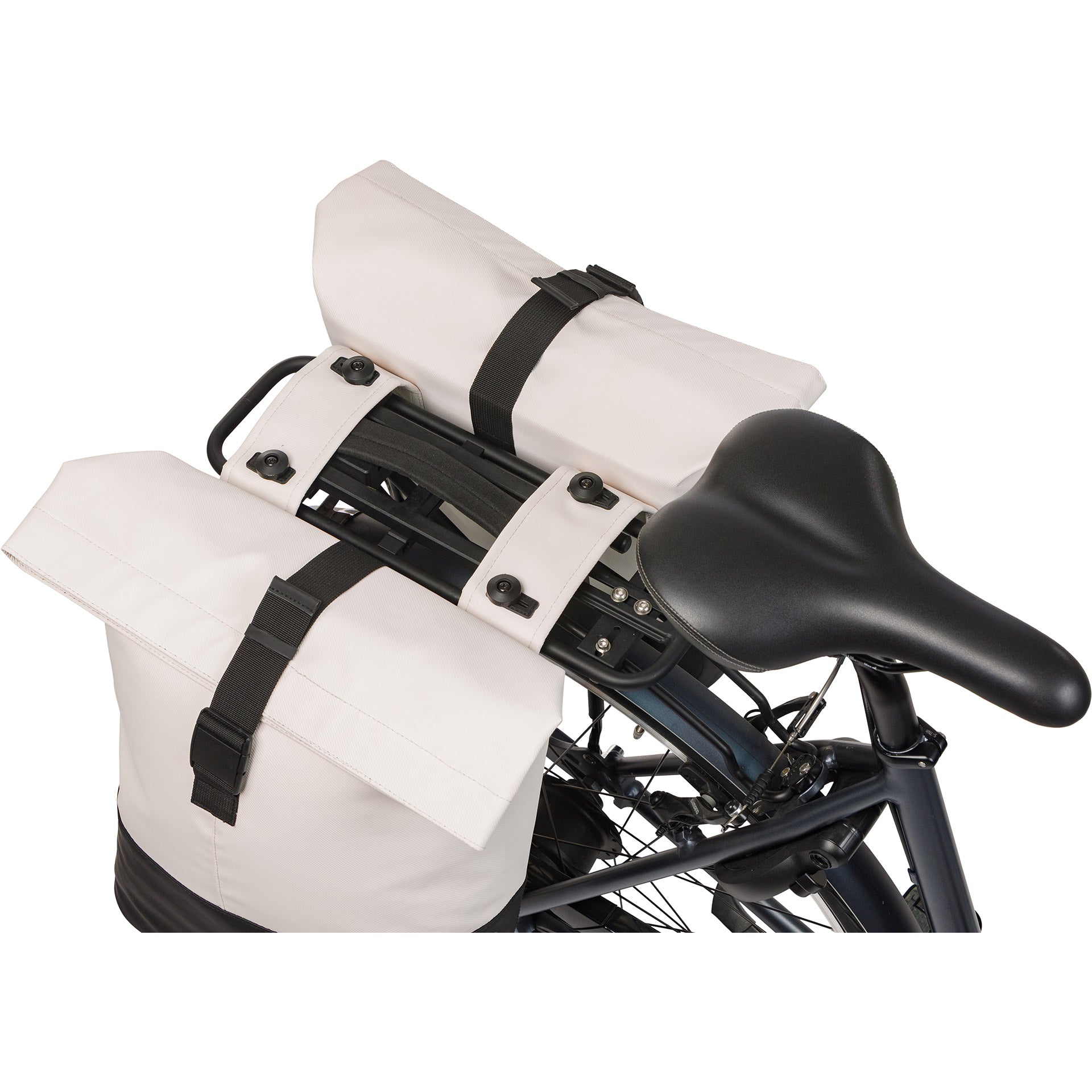 Basil Cove MIK 28-32L Doppel-Packtasche, 14 x 29 x 36 cm, weiß/schwarz