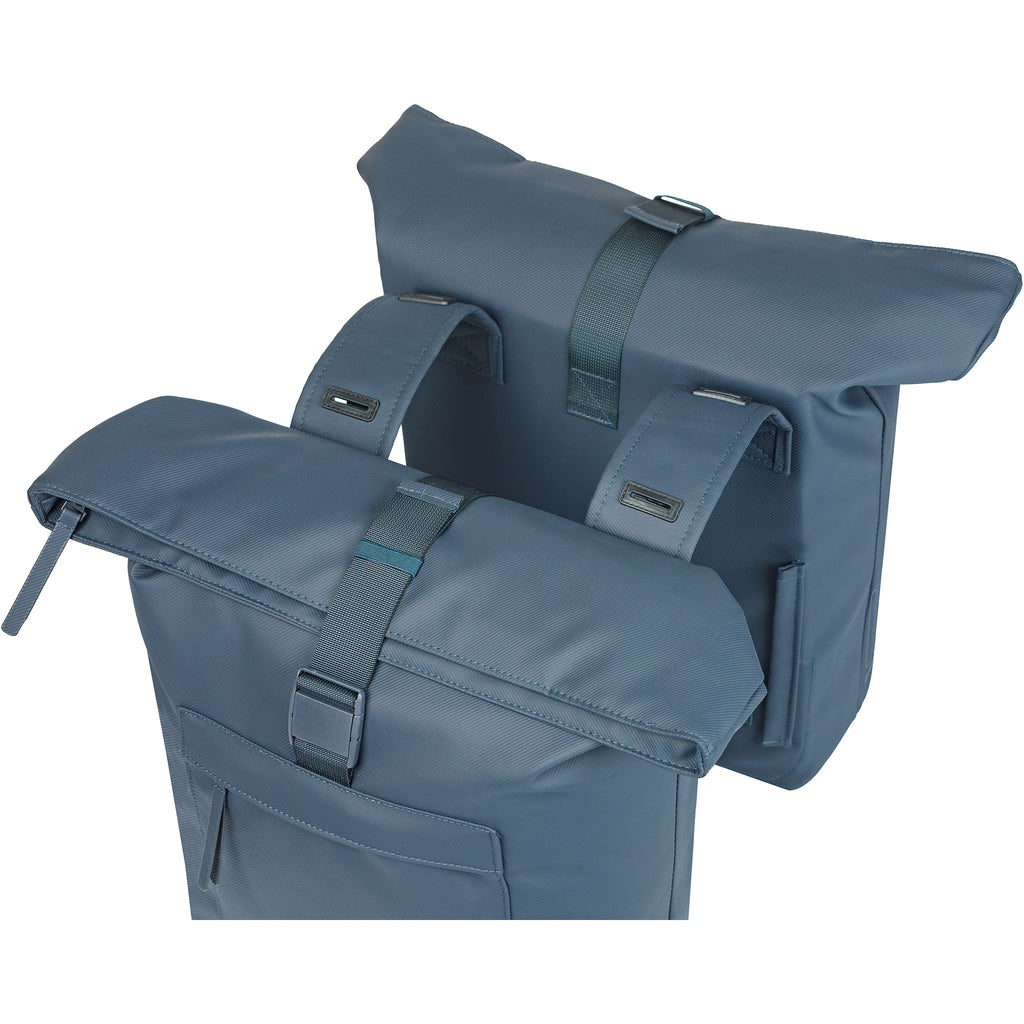 Basil Brooklyn 41L Doppel-Fahrradtasche - Blau (14 x 30 x 37 cm)