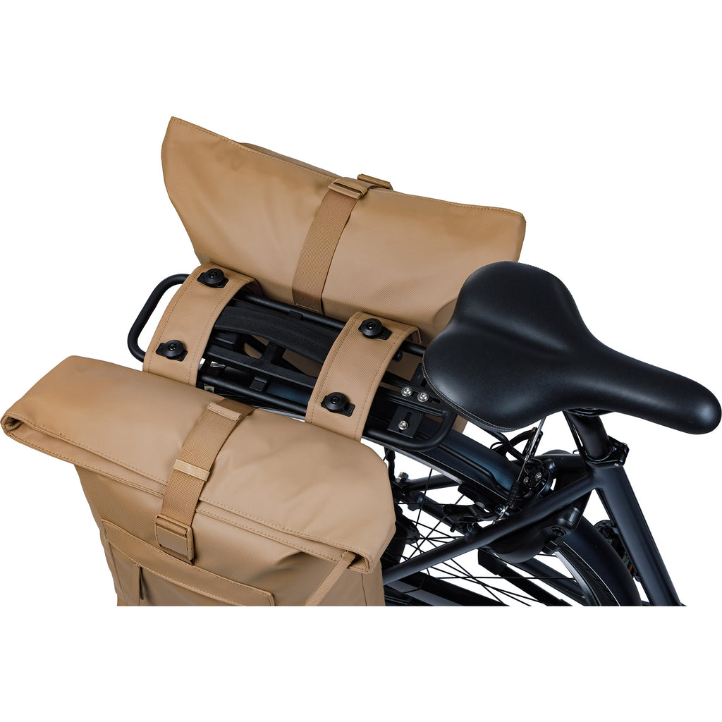 Basil Brooklyn MIK 41L Doppel-Packtasche, 14 x 30 x 37 cm, sand