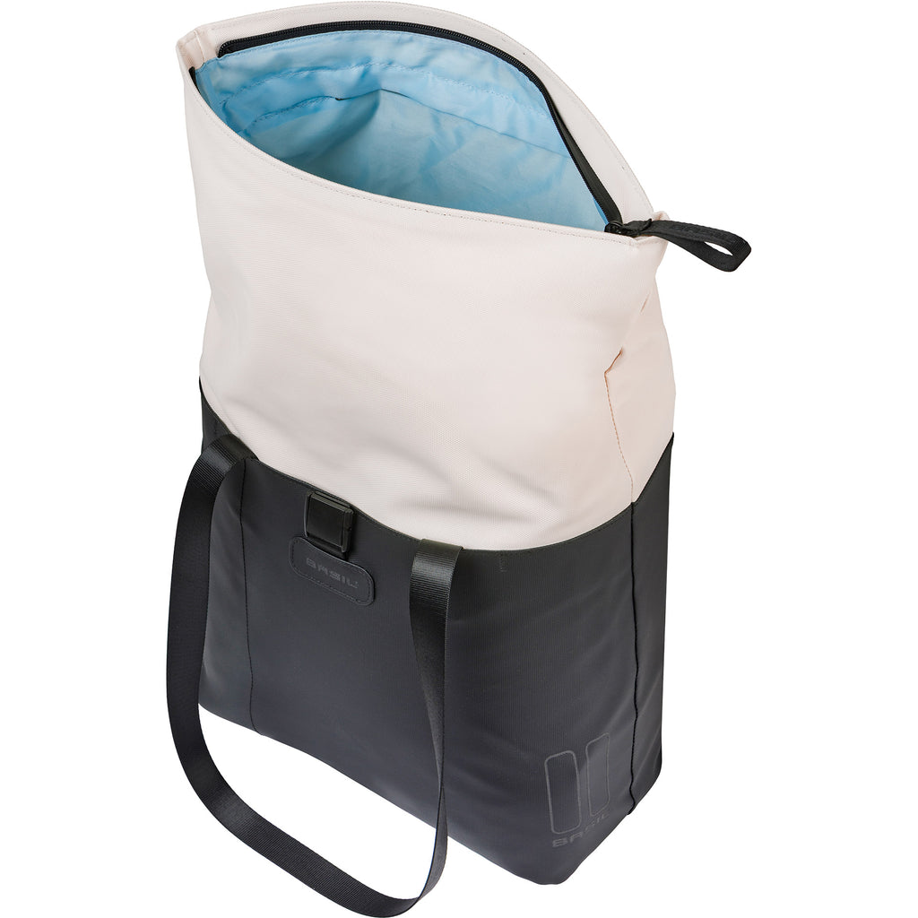 Basil Vive MIK 15-20L Fahrradtasche, 11 x 29 x 34 cm, schwarz-weiß