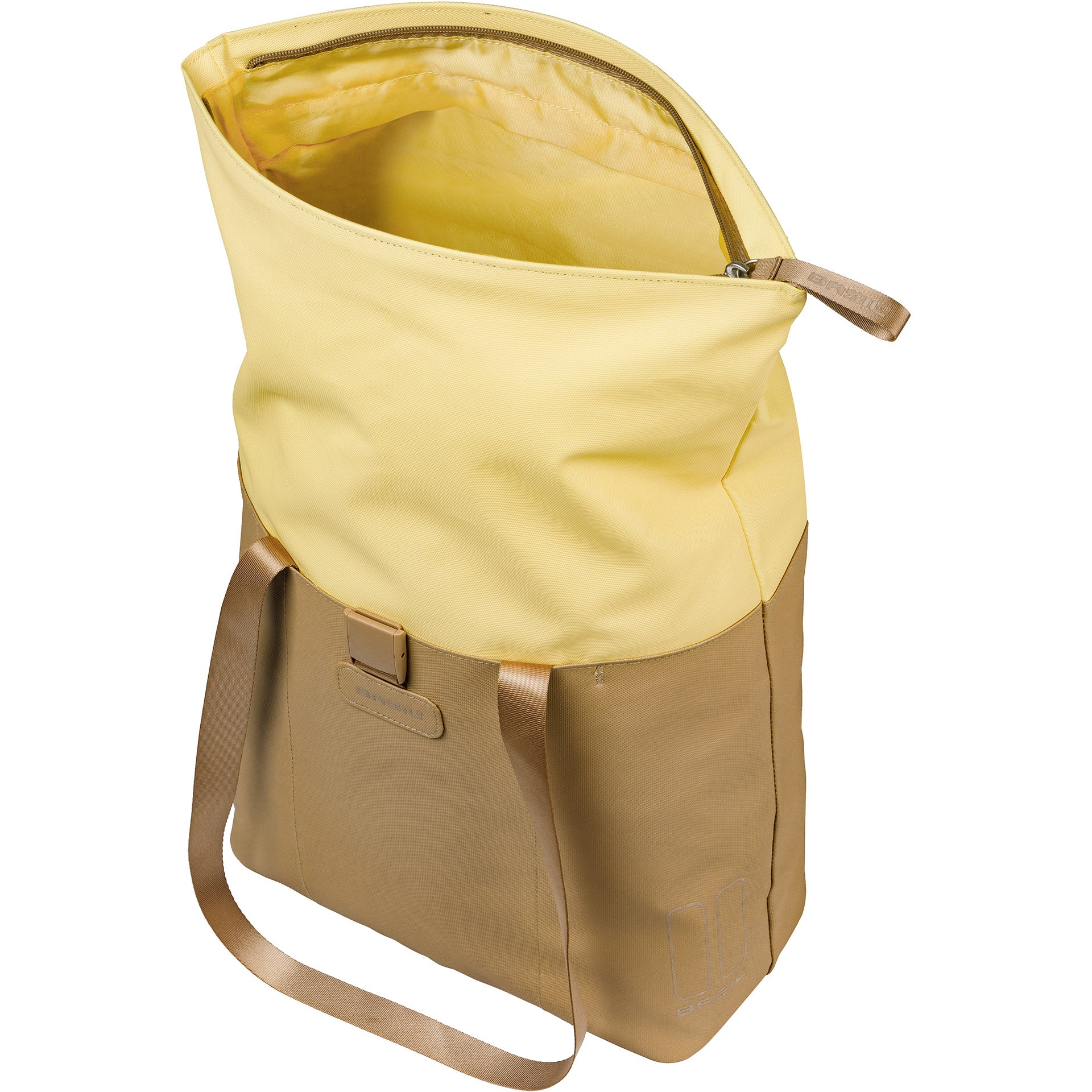 Basil Vive Mik Fahrradtasche, 15–20 l, 11 x 29 x 34 cm, sandgelb