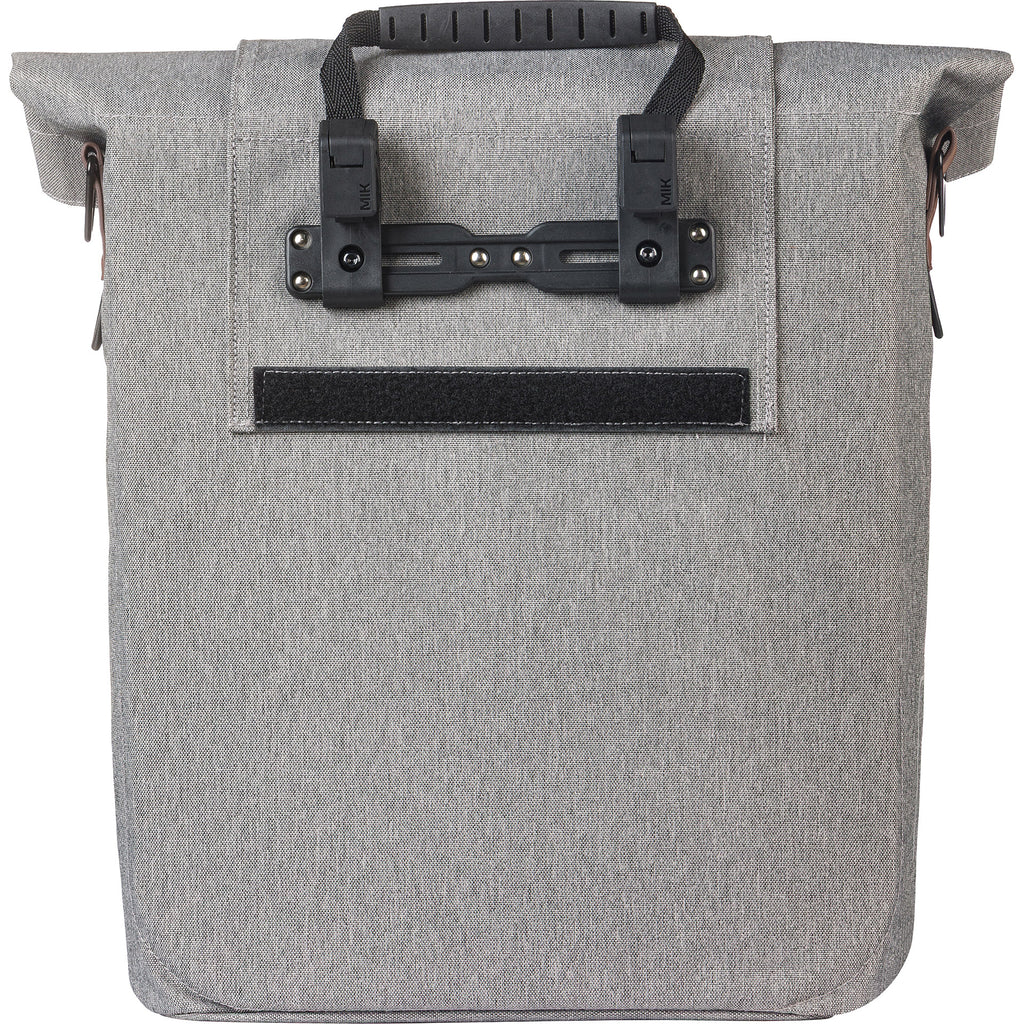 Basil tas city shopper grijs | mik hooks | 16l