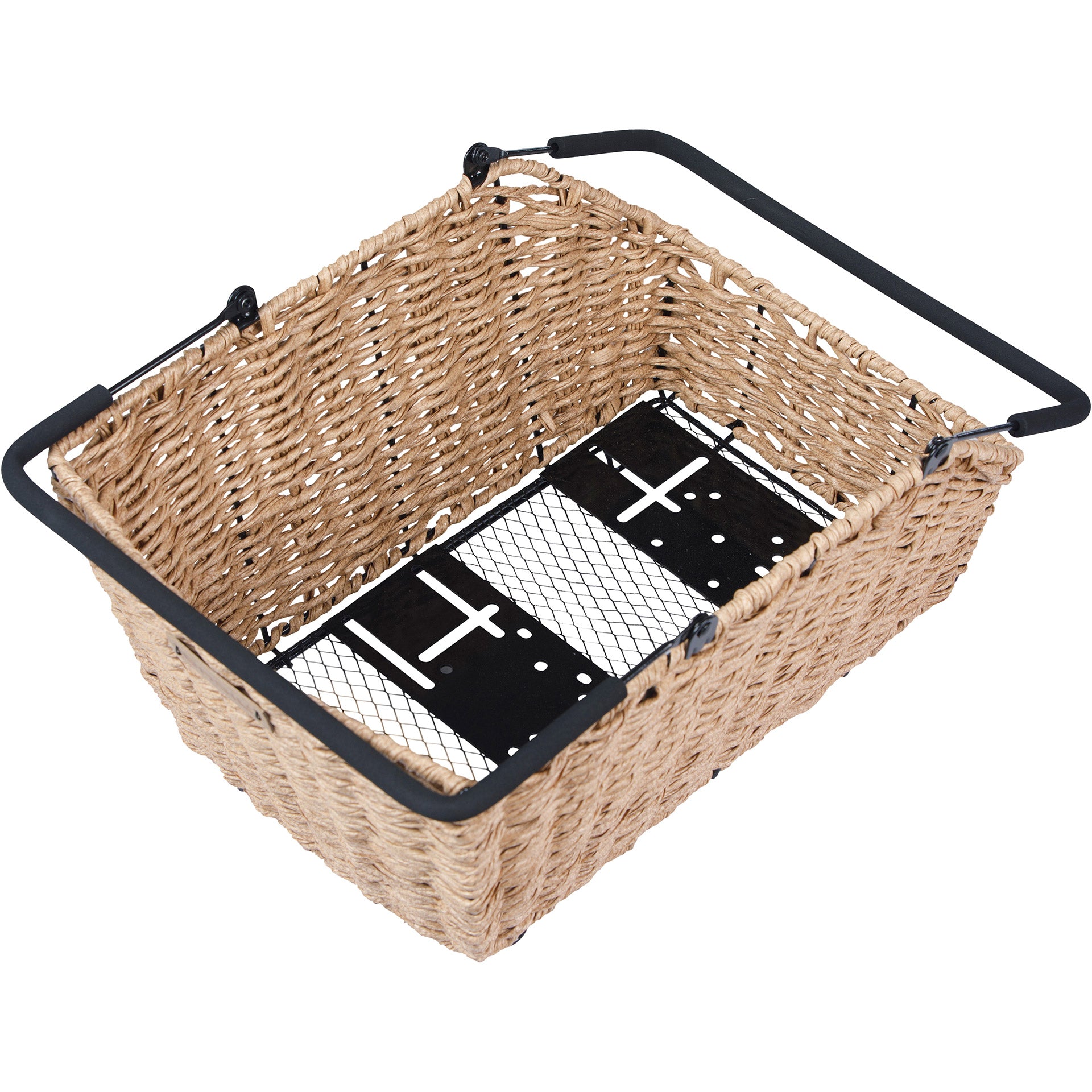 Fahrradkorb Basil Cento Rattanoptik Multisystem 40 x 25 x 12 cm - Seegras