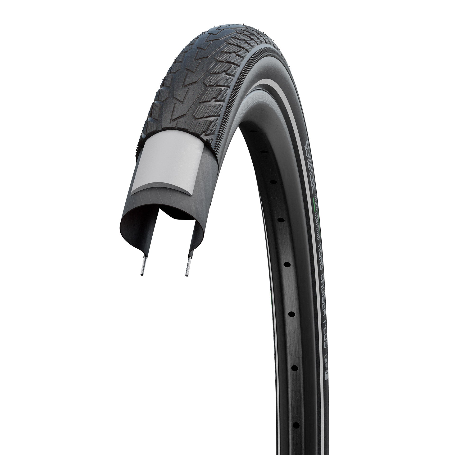 Schwalbe Road Cruiser Plus (Pannenschutz 3 mm), schwarz mit Reflektoren, 28x1.40 ETRO 37-622