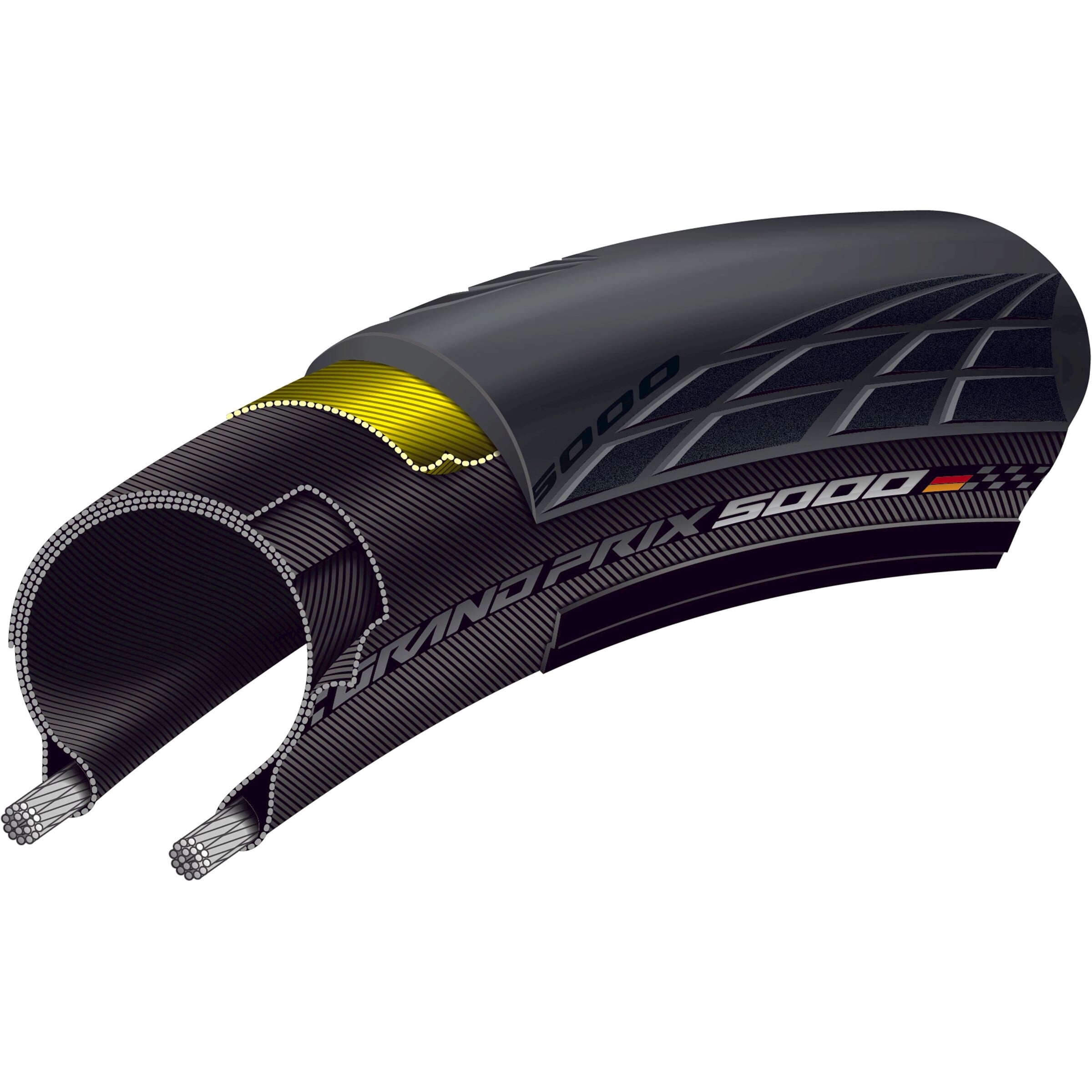 Continental Grand Prix 5000 Außenreifen Conti GP 5000 30-622 schwarz