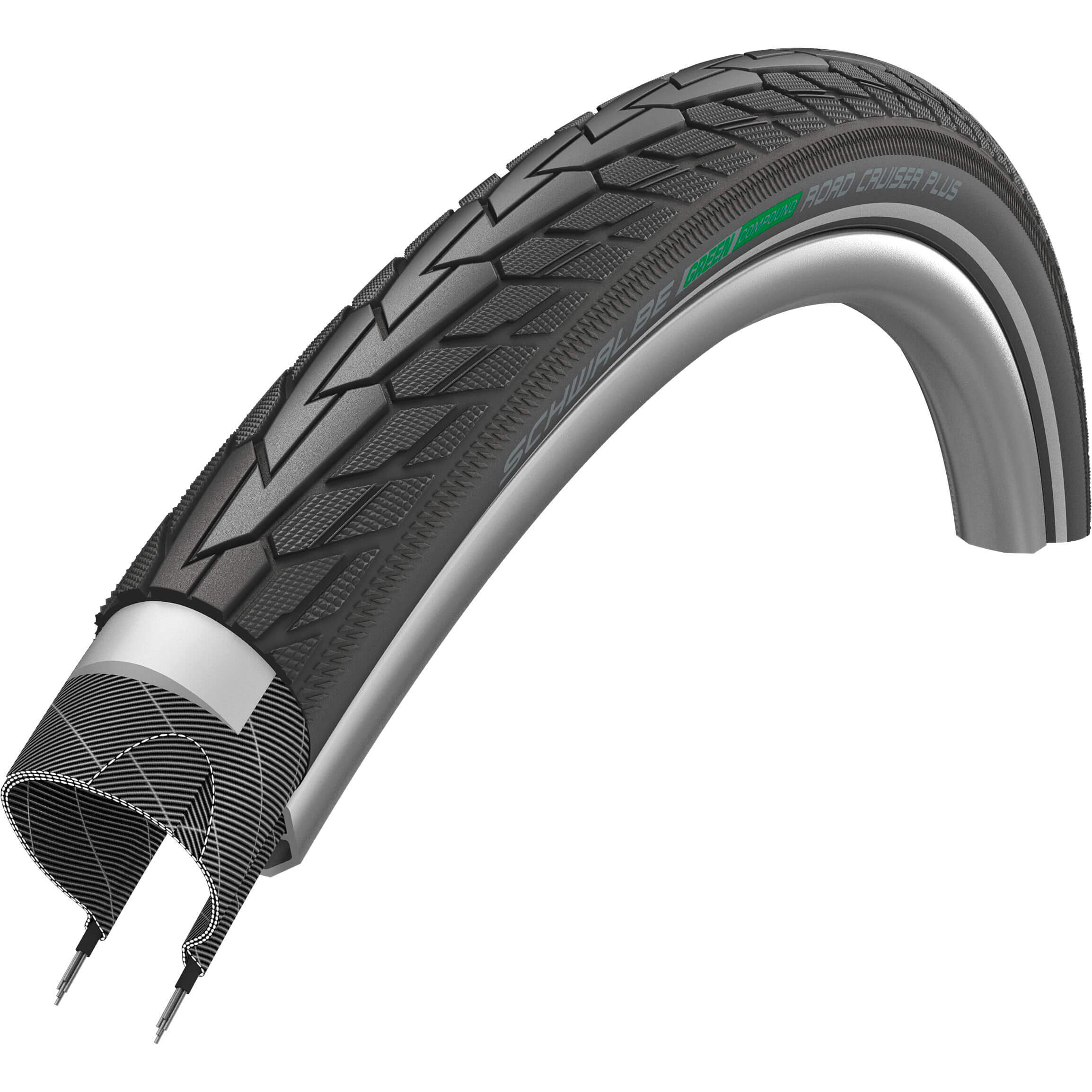 Schwalbe Drahtreifen Road Cruiser Plus 47-559 +R schwarz