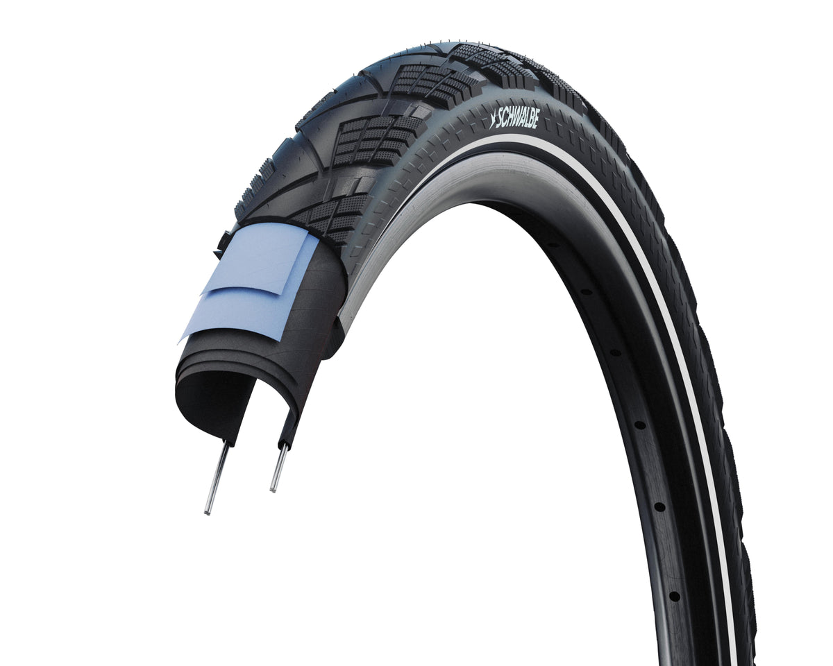 Schwalbe draadband marathon efficiency 55-622 +r zwart