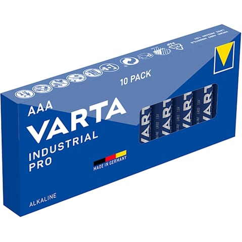 Varta industrial aaa r03 tray 10 stuks - 3015365