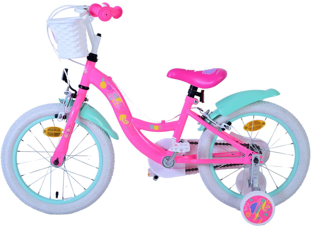 Barbie Kinderfahrrad - Mädchen - 16 Zoll - Rosa - Zwei Handbremsen
