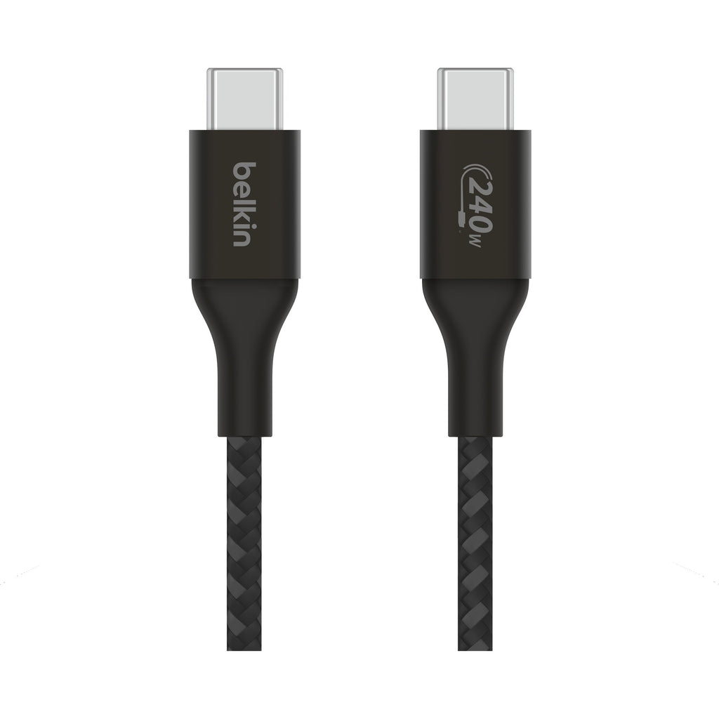 Belkin boostcharge usb-c > usb-c kabel (zwart, 1 meter, 240 w)