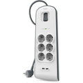 Belkin Power mit 6 Steckdosen und 2 USB-P