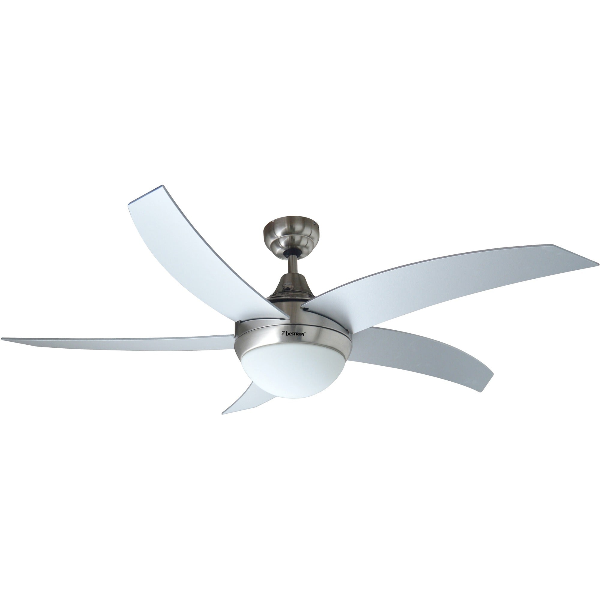Deckventilator 132 cm, Regler 3 Positionen, 60 W, Silber