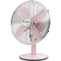 Tischventilator Retro 35 cm 3 Positionen 75 ° 35W Rosa