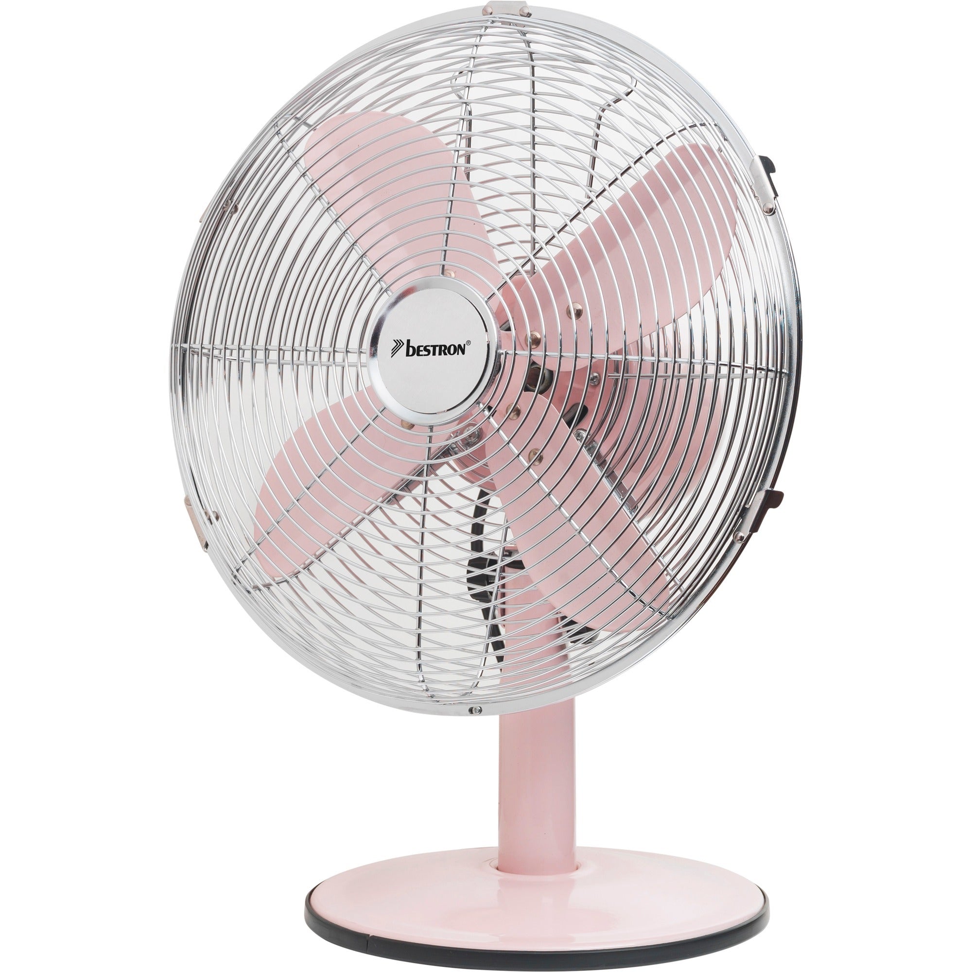 Tischventilator Retro 35 cm 3 Positionen 75 ° 35W Rosa