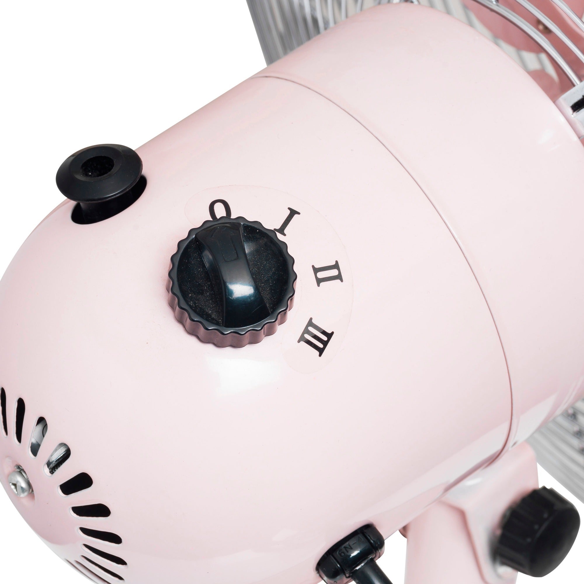 Tischventilator Retro 35 cm 3 Positionen 75 ° 35W Rosa