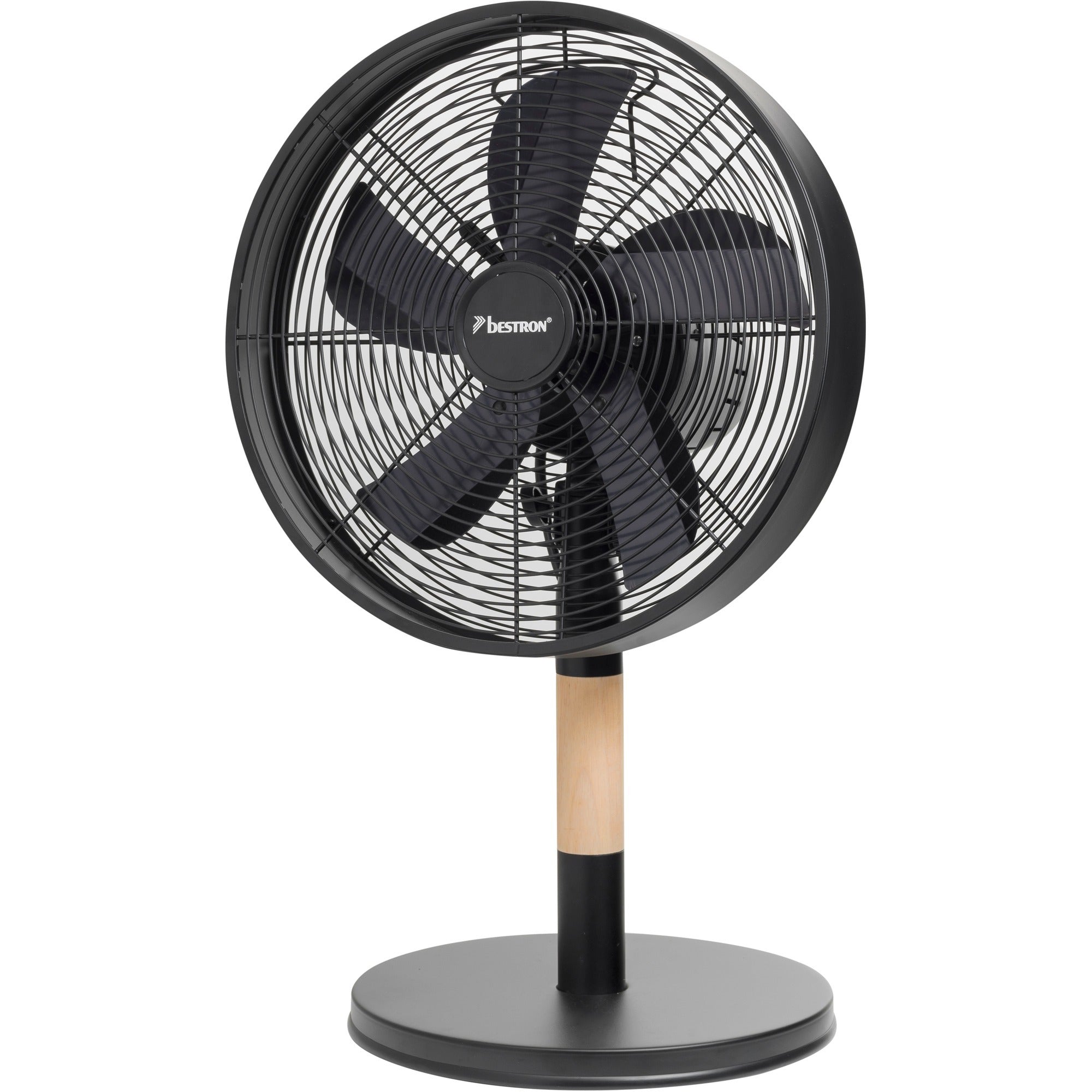 Tischlüfter 35 cm 3 Positionen 80° Drehung 35W Schwarz
