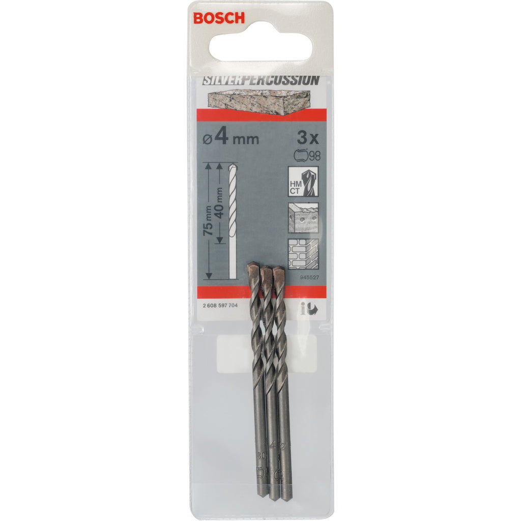Bosch accessoires betonboren cyl-3 4 x 40 x 75 mm, d 3,3 mm 3st - 2608597704