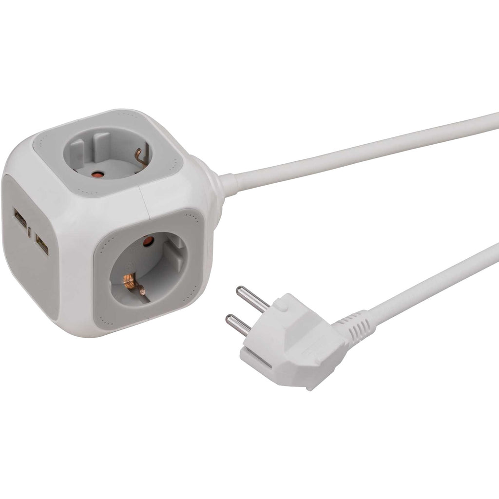 Brennenstuhl meervoudige verdeler alea power socket block with usb-charger
