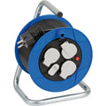 Brennenstuhl garant compacte kabelhaspel 3-voudig met usb voor gebruik binnenshuis (indoor-kabelhaspel met usb-oplaadfunctie en 15-meter kabel) - 1079180600