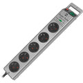 Brennenstuhl super-solid 13500a +surge protection 5x stekkerdoos (zilver, 1153340315, voor 5 stekkers)