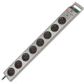 Brennenstuhl super-solid 13500a +surge protection 8x stekkerdoos (zilver, 1153340318, voor 8 stekkers)