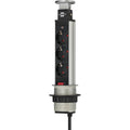 Brennenstuhl tower power stekkerdoos stekkerdoos (zilver zwart)