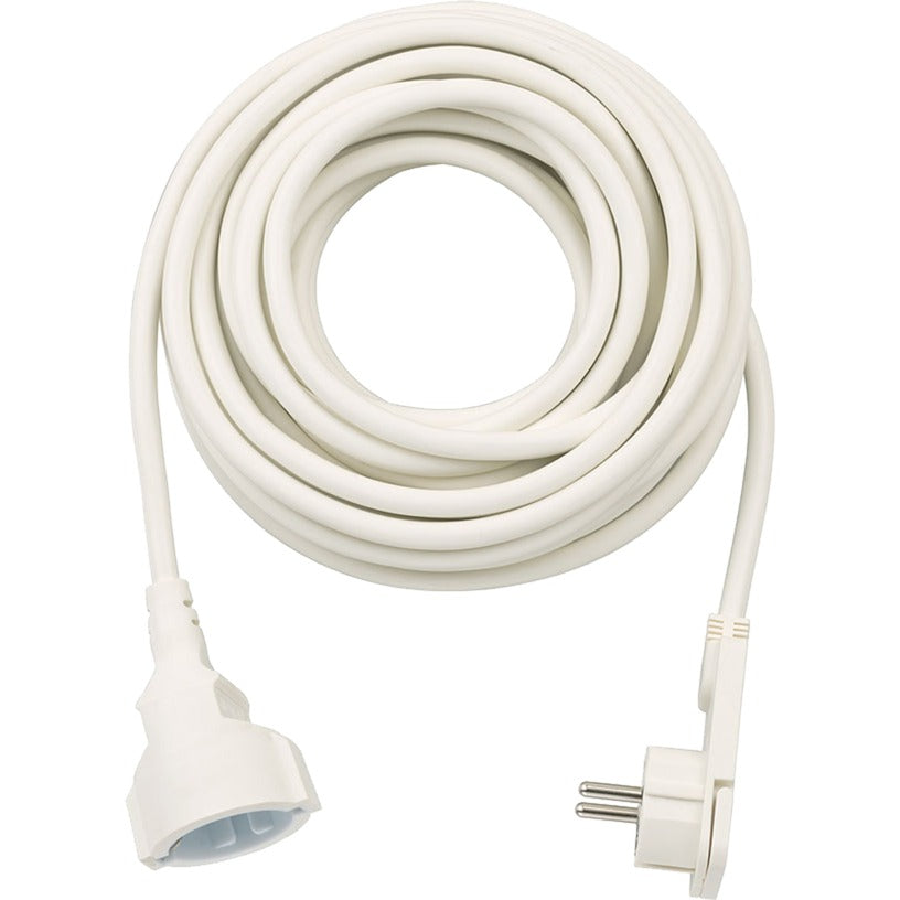 Brennenstuhl verlengkabel, 1x haakse platte stekker (wit, 10 meter)