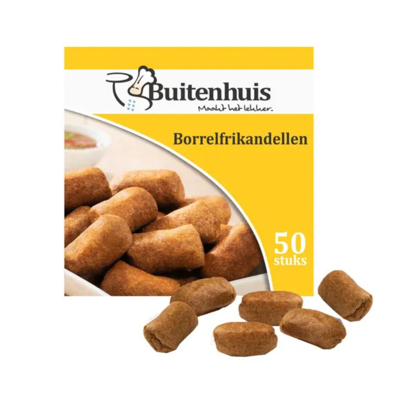 Buitenhuis borrelfrikandel (50x20 gram)