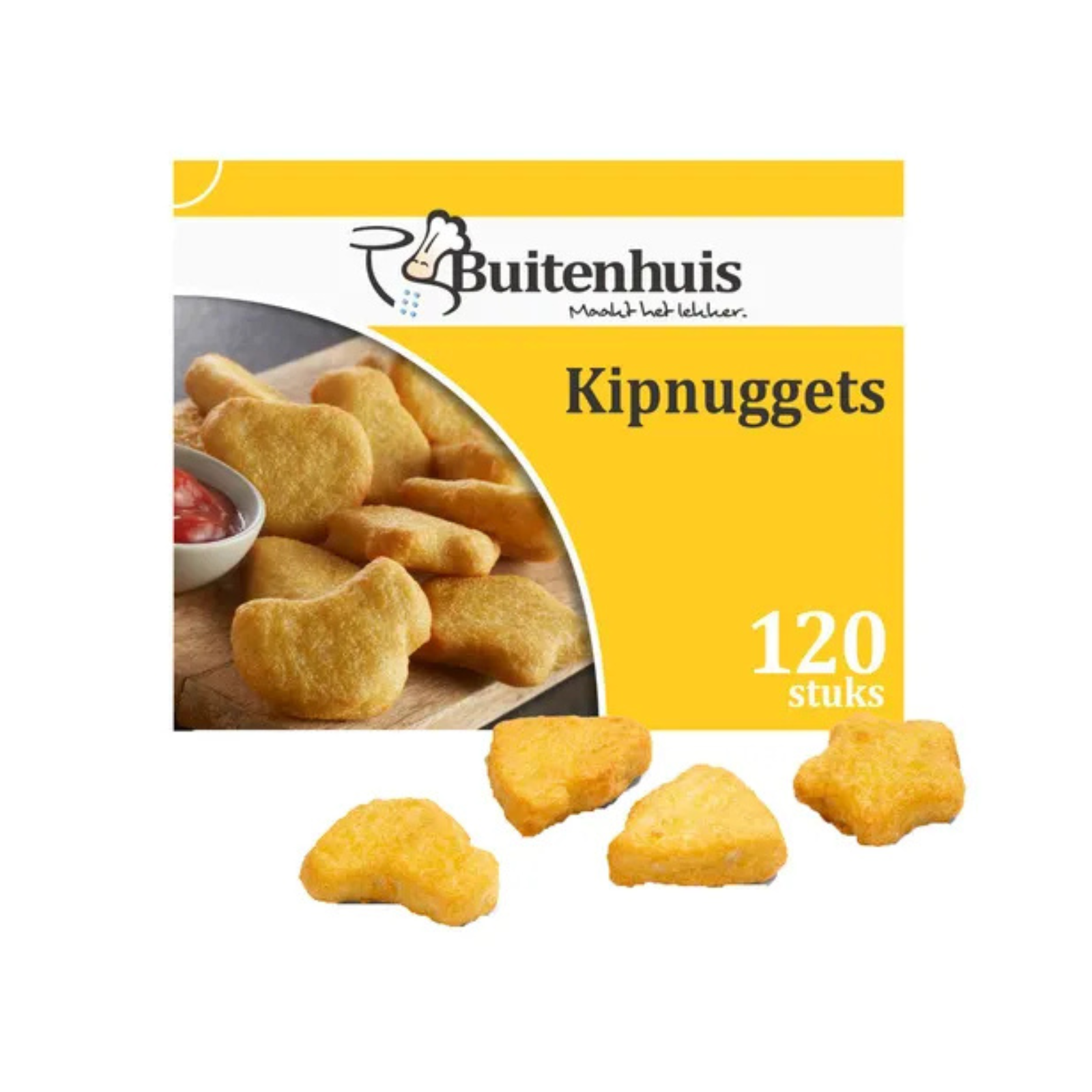 Buitenhuis kipnuggets (120x20 gram)