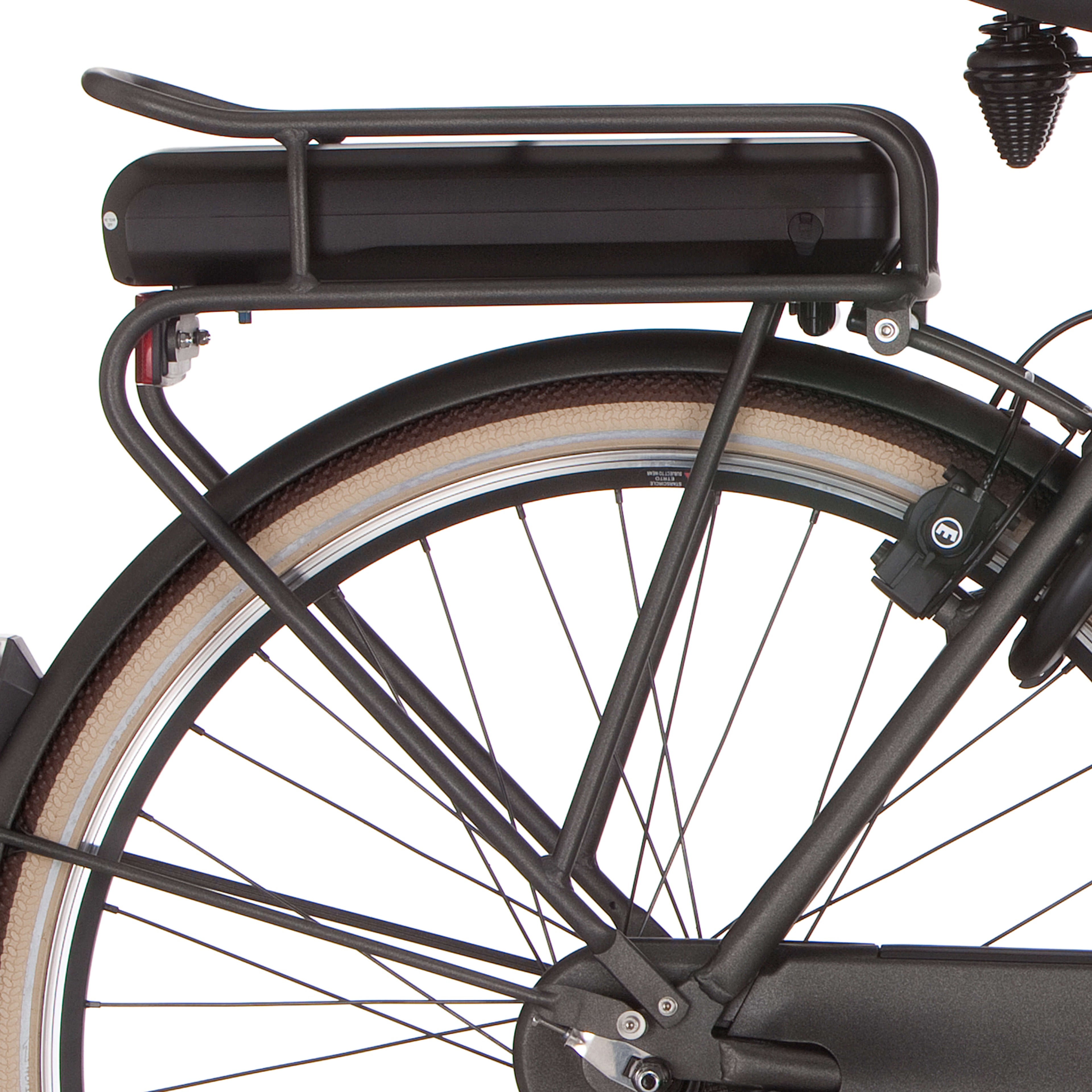 Cortina Gepäckträger e-u4 Bafang Schwarz Gold Matt