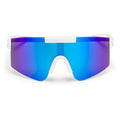 CHPO-Brille Luca Weiß Blau Spiegel