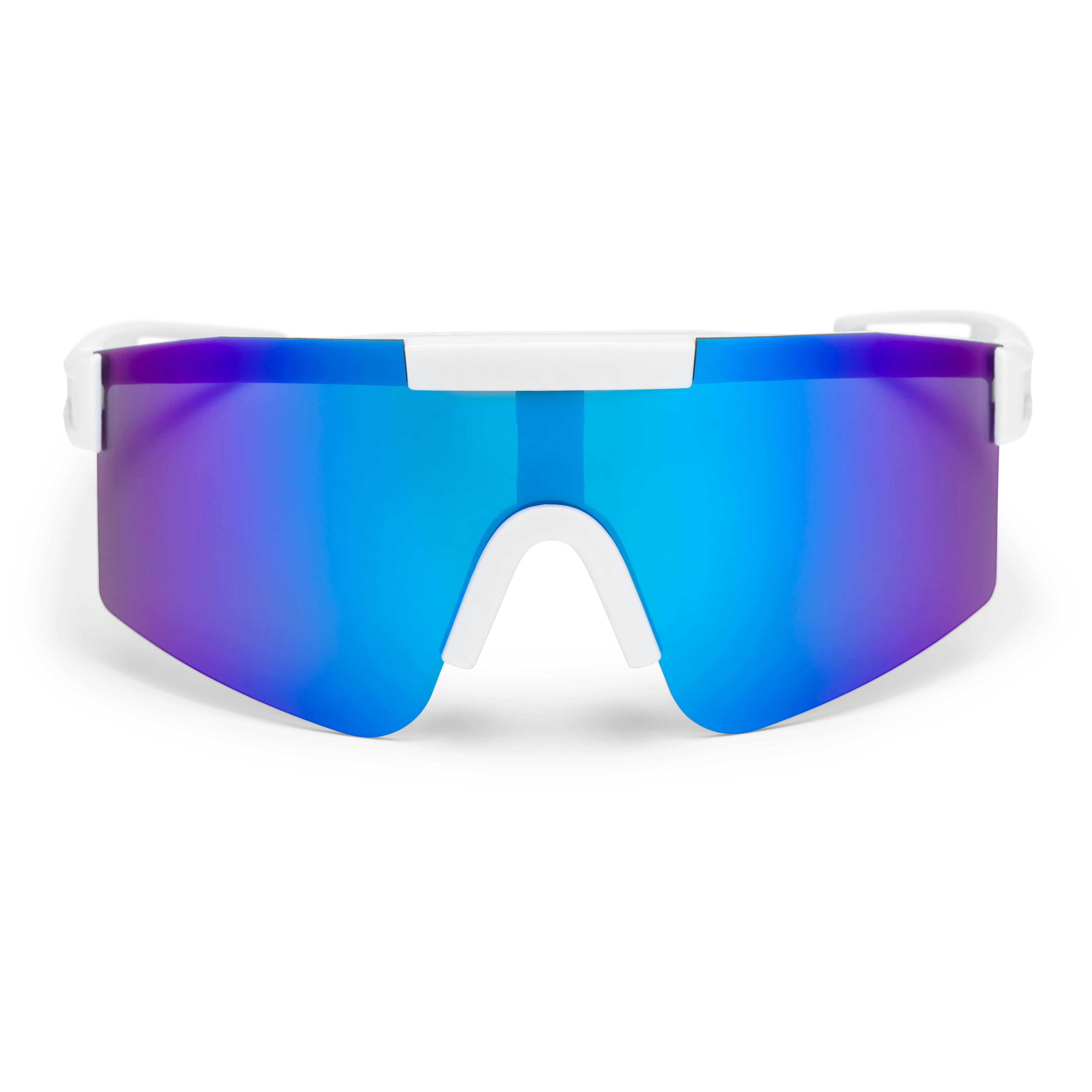 CHPO-Brille Luca Weiß Blau Spiegel