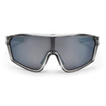 CHPO-Brille, vinfred grau, transparent silber verspiegelt