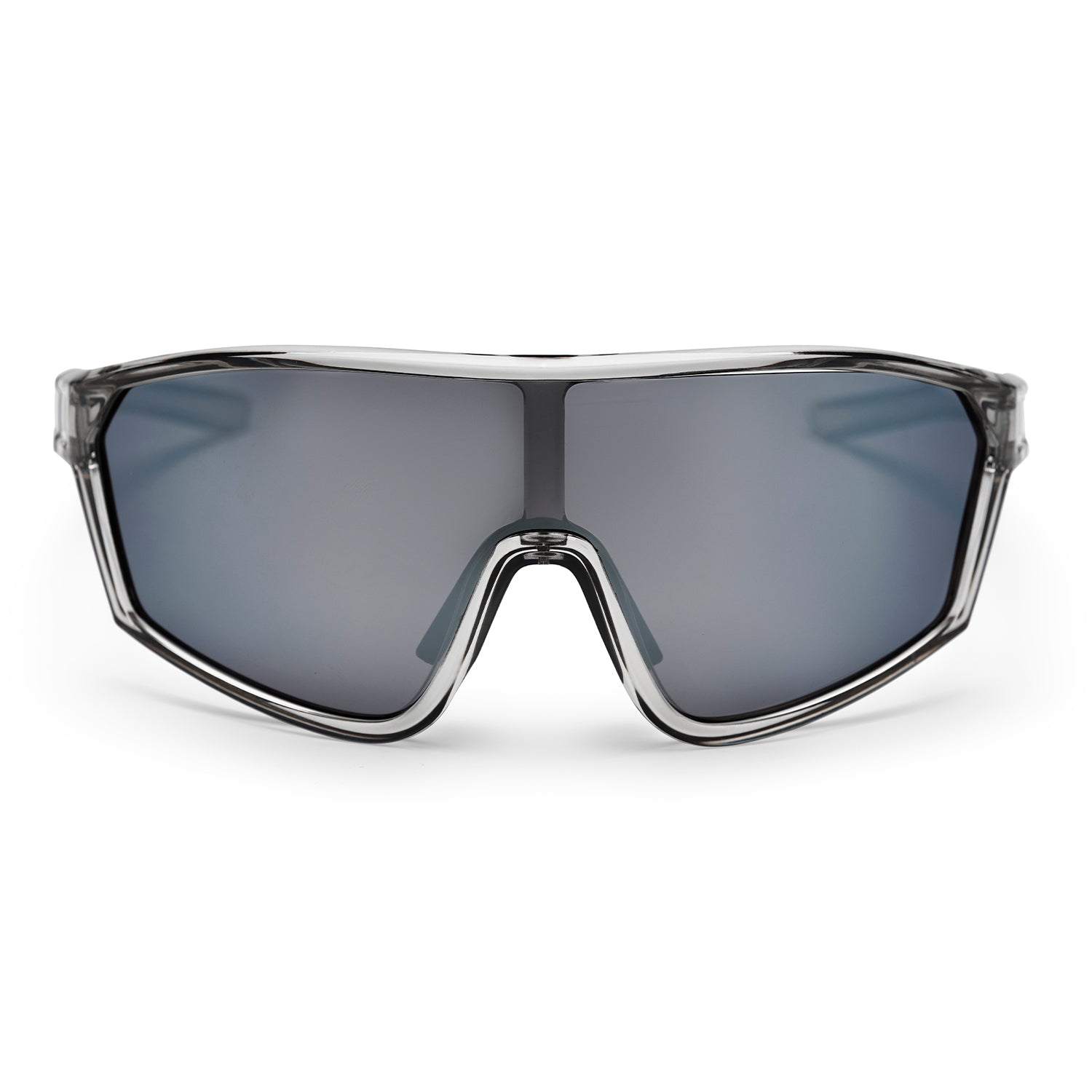 CHPO-Brille, vinfred grau, transparent silber verspiegelt