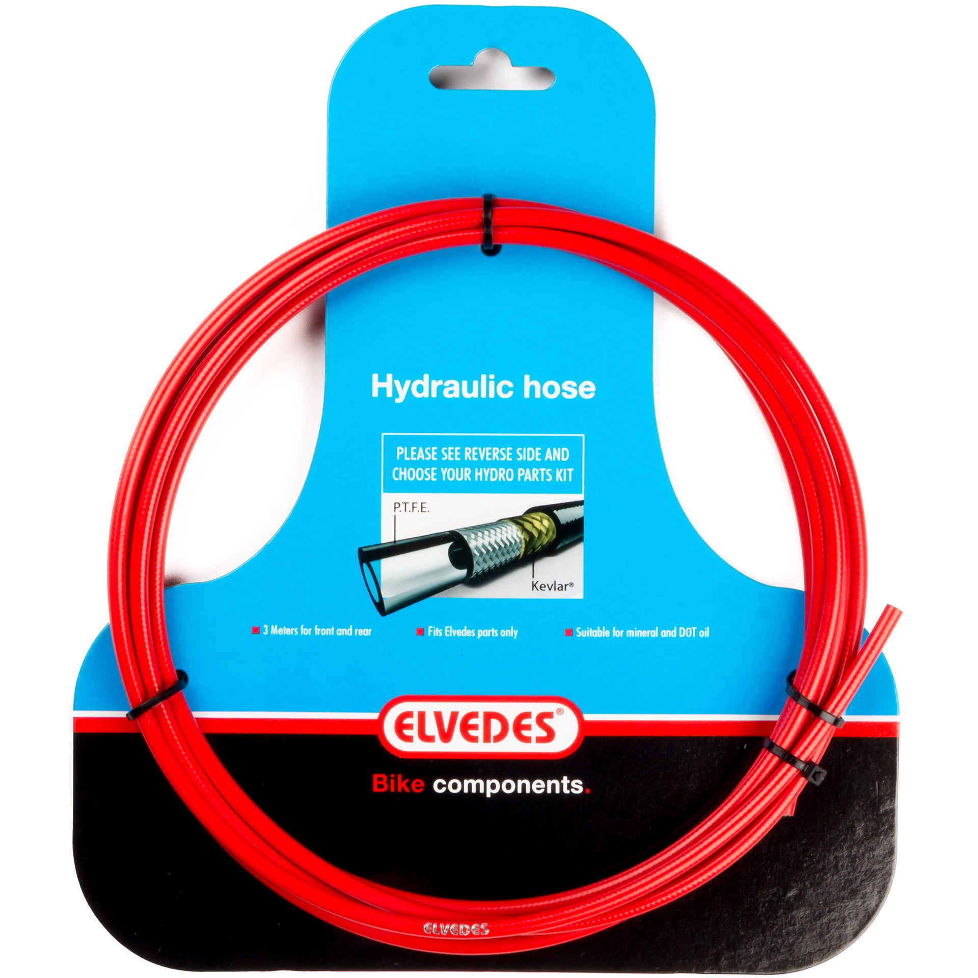 Elvedes Hydro-Schlauch 3 m PTFE rot 2011008