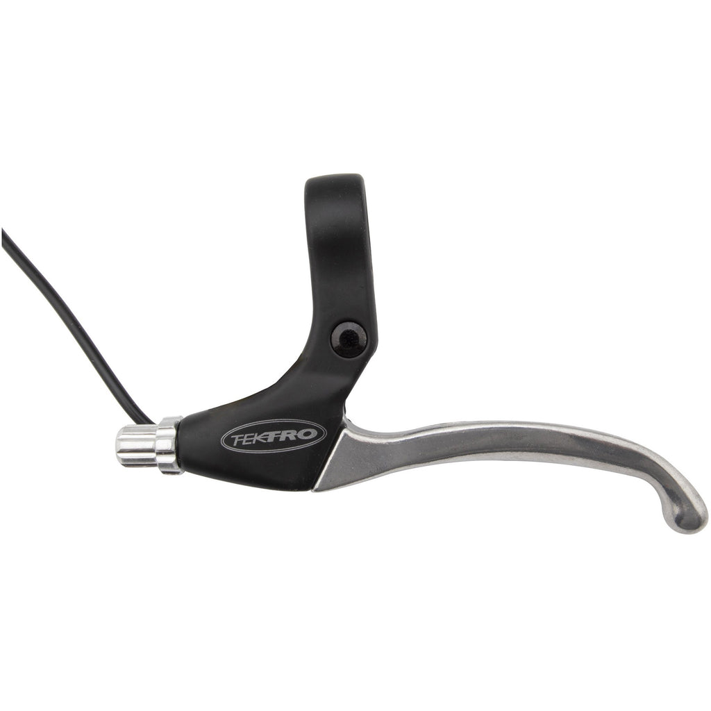 Tektro Bremshebel für E-Bikes, links, mit Kabelstecker, schwarz/silber, OEM