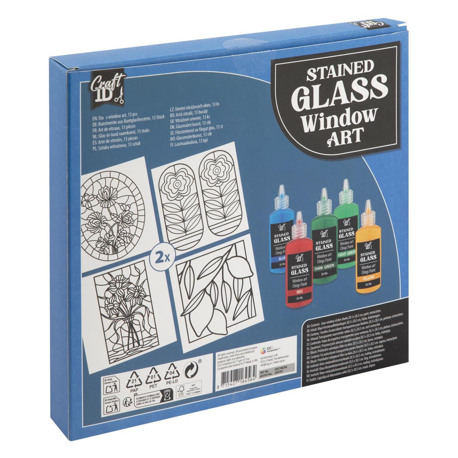 Craft id glas in lood raamkust, 2ass