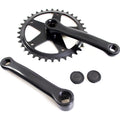Crankstel fausto 36t | 127mm | staal | zwart