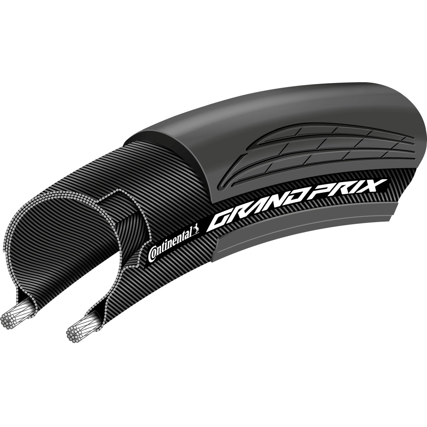 CONTINENTAL Außenreifen Grand Prix 700 x 28c schwarz Trans Fold