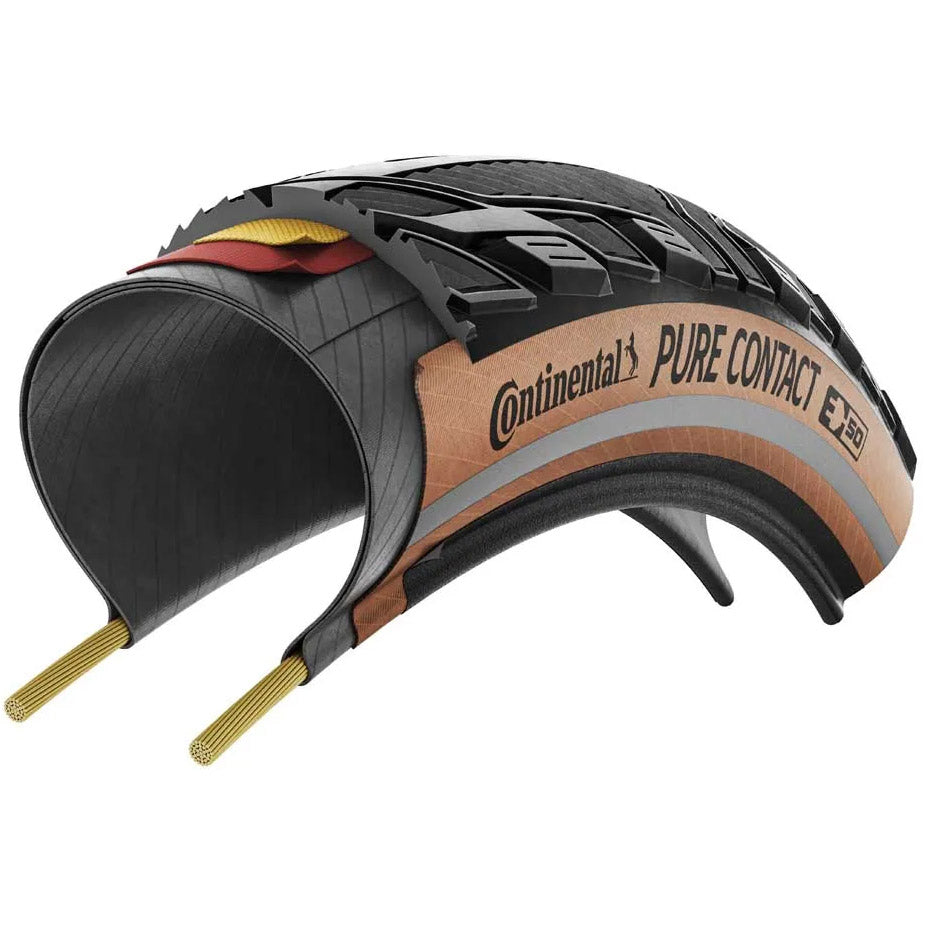 Continental vouwband pure contact 40-622 zwart bruin