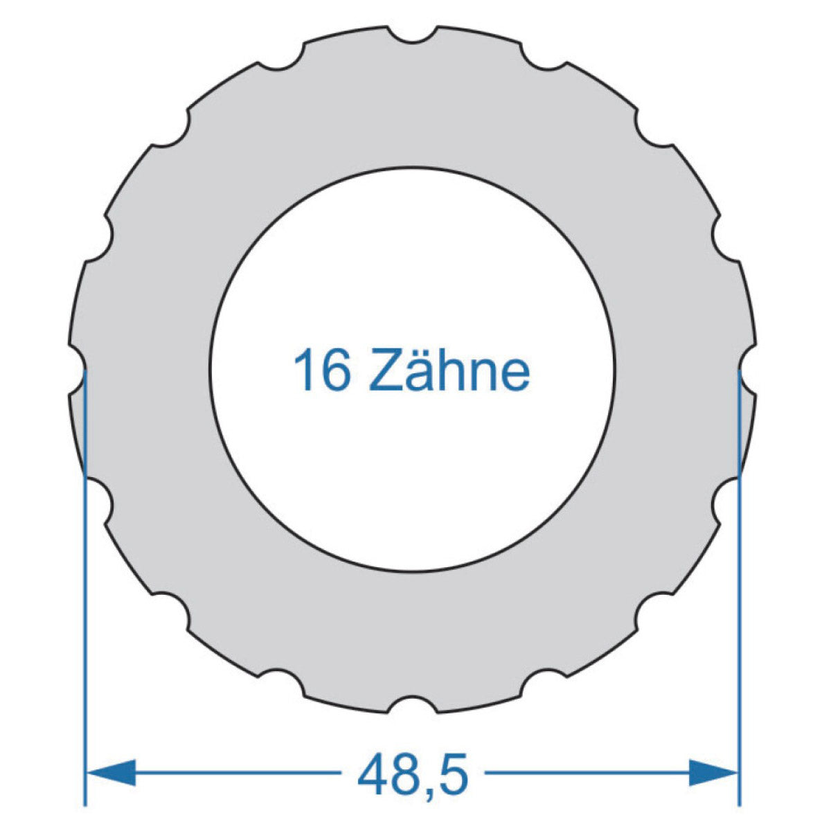 CYCLUS Werkzeug Power.Tool 1-seitig T16 48,5