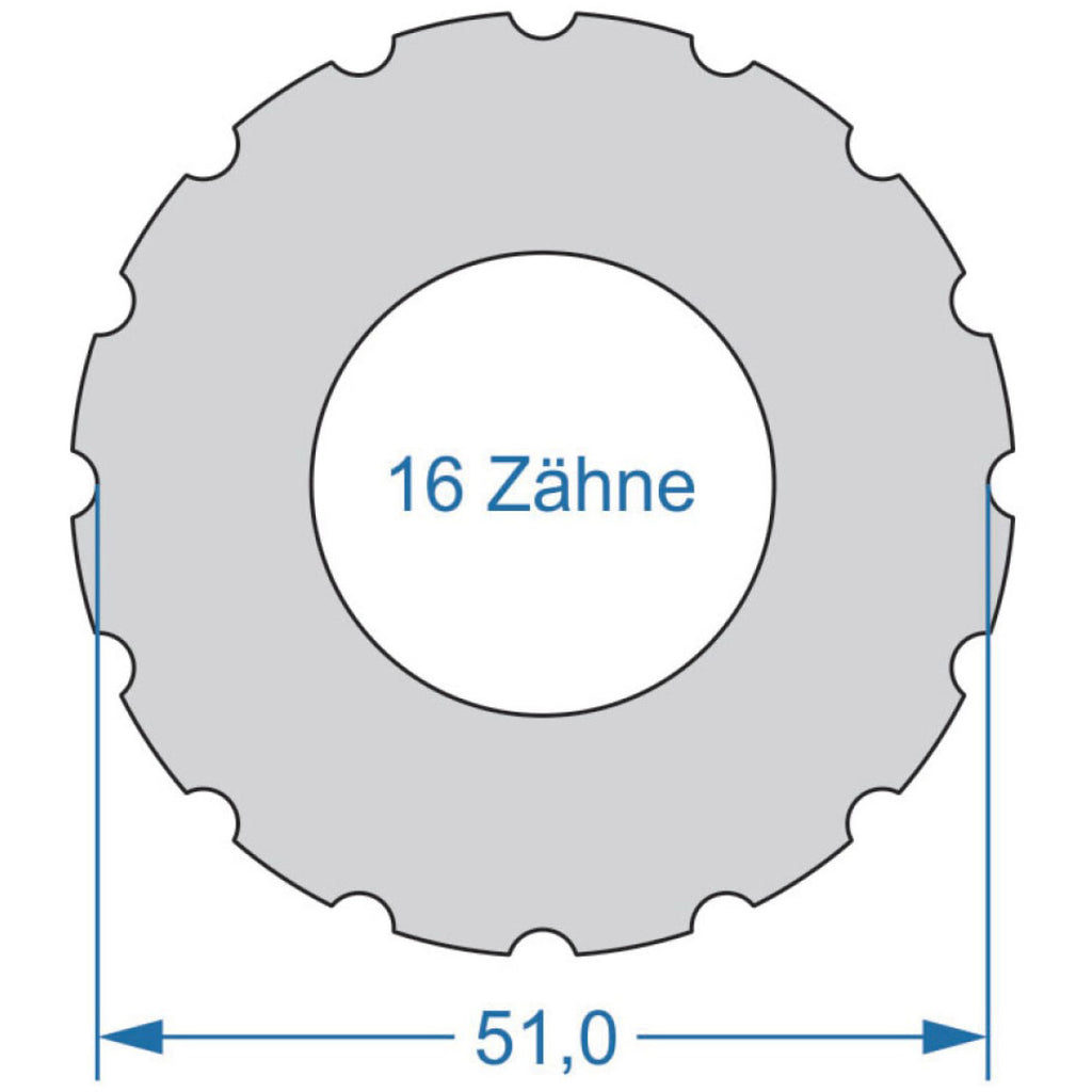 Cycplus cyclus gereedschap power.tool 1-zijdig t16 51.0