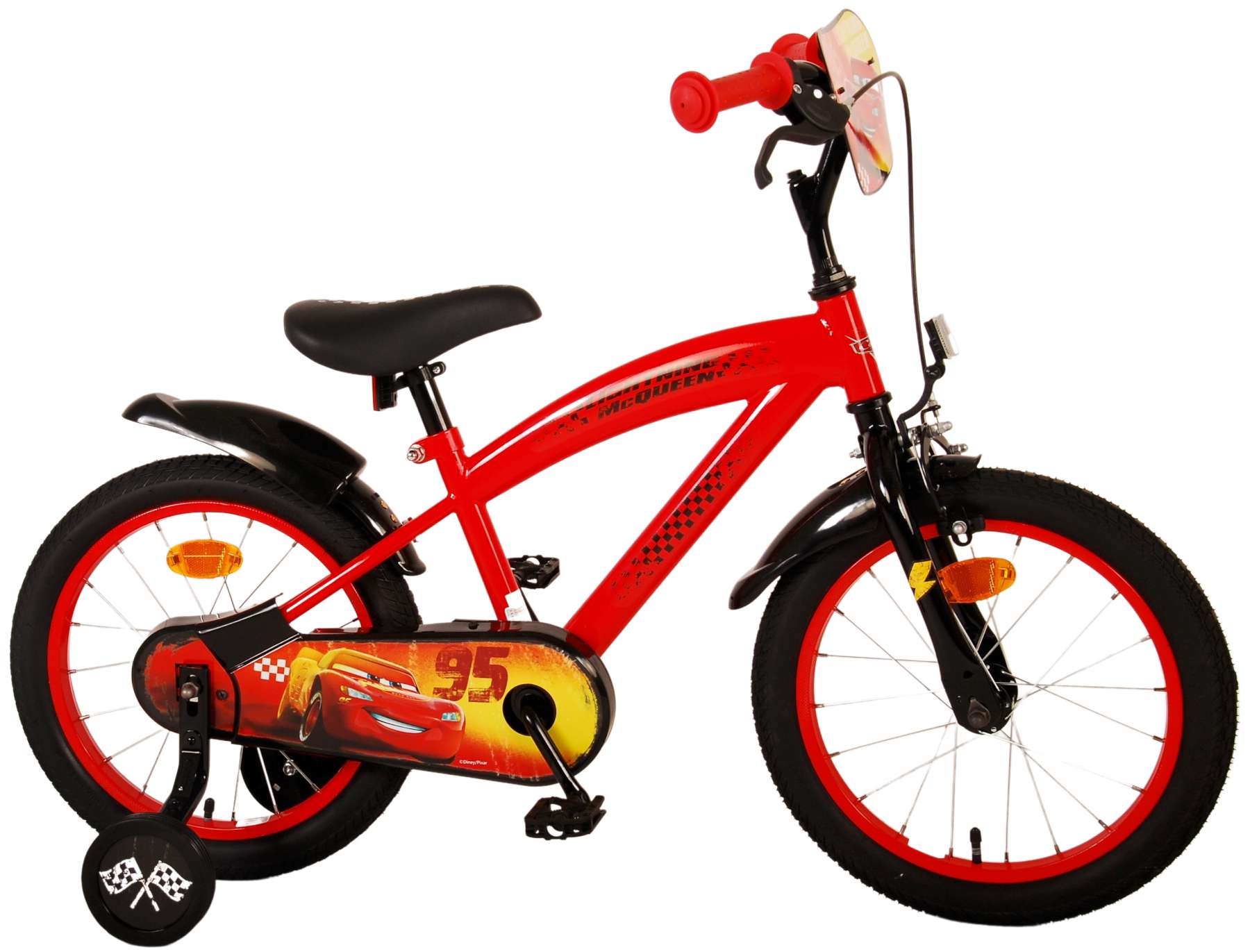 Disney Cars Kinderfahrrad - Jungen - 16 Zoll - rot