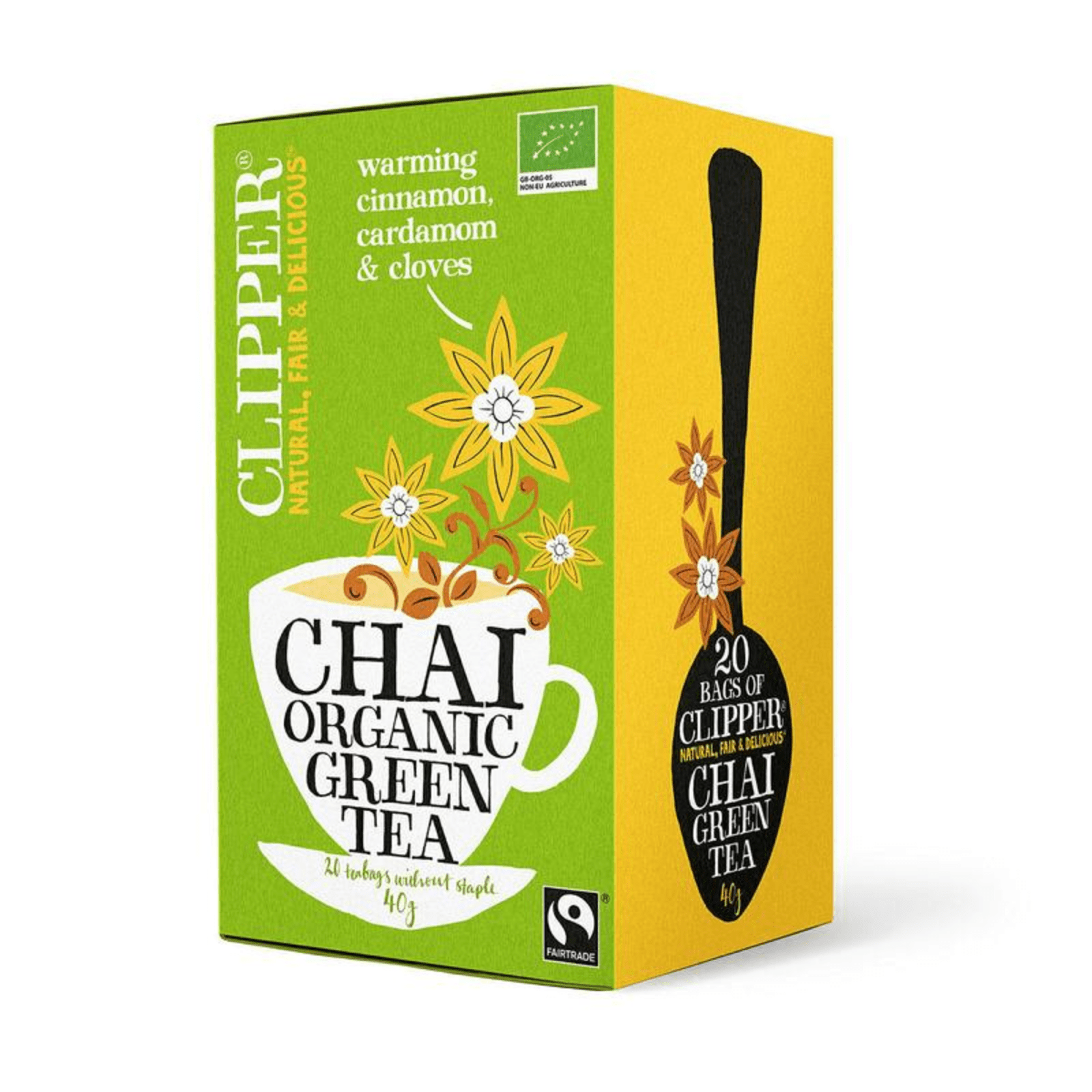 Clipper green tea chai bio (4x 20 stuks)