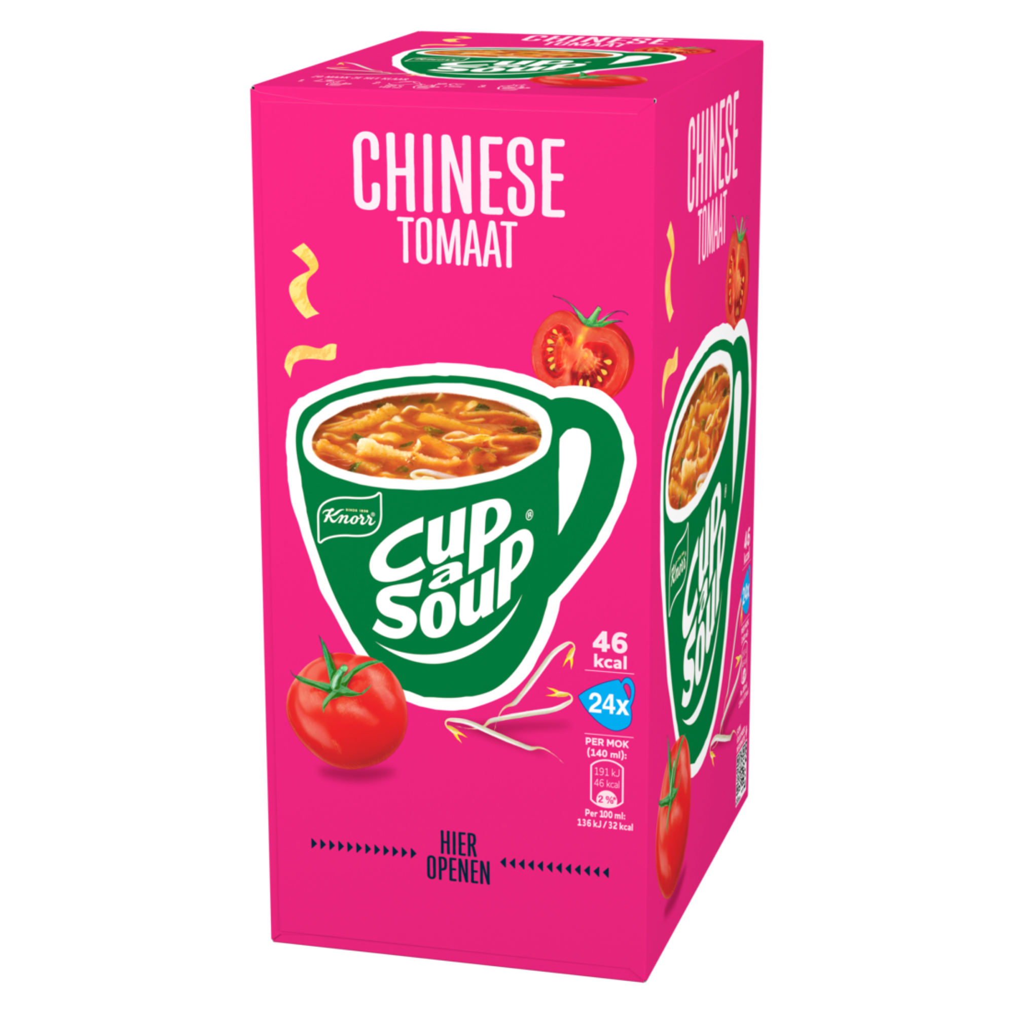 Cup a soup knorr cup-a-soup chinese tomaat (24x 140ml)