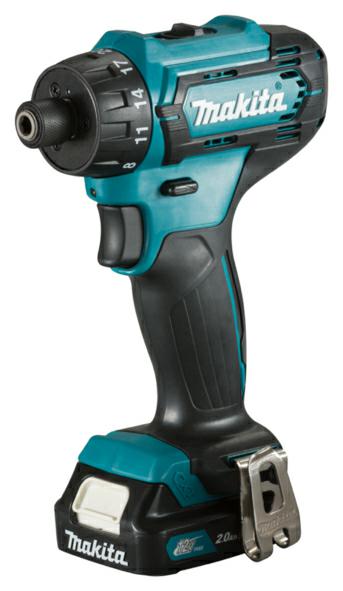 Makita schroevendraaier 12v df033dsae 30 14nm 2x2,0ah 6-kt 1 4